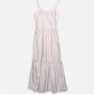 YFB Dress Women Large Lilac Maxi Smocked Tiered Sundress Cottagecore Romantic